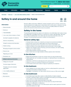 Dementia Australia_Safety In and Around the Home